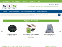 Tablet Screenshot of mcmpromotions.com